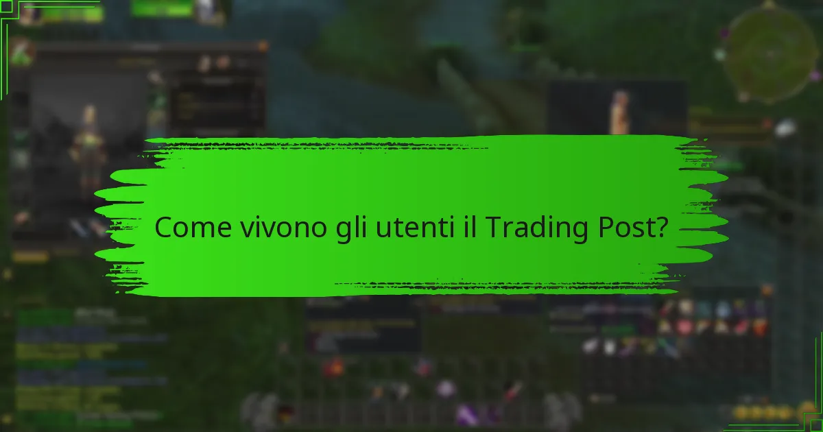 Quali oggetti sono popolari nel Trading Post?
