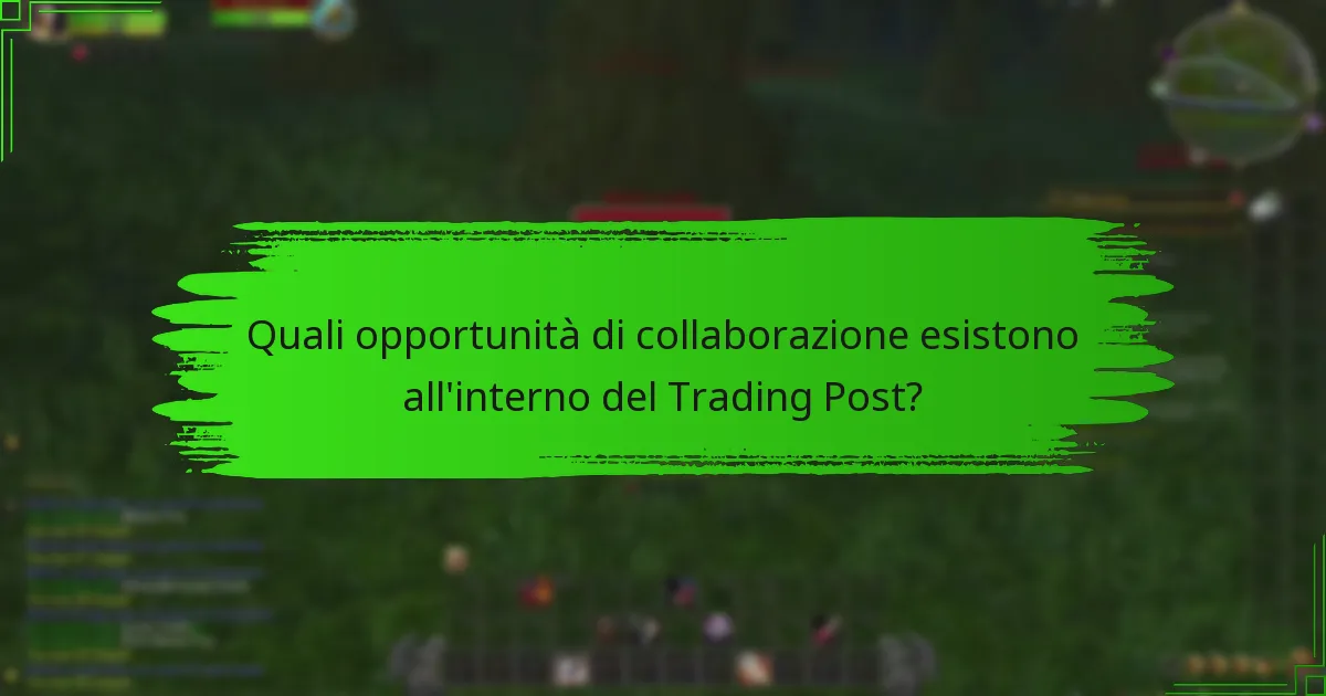 Come possono i giocatori condividere le proprie esperienze nel Trading Post?